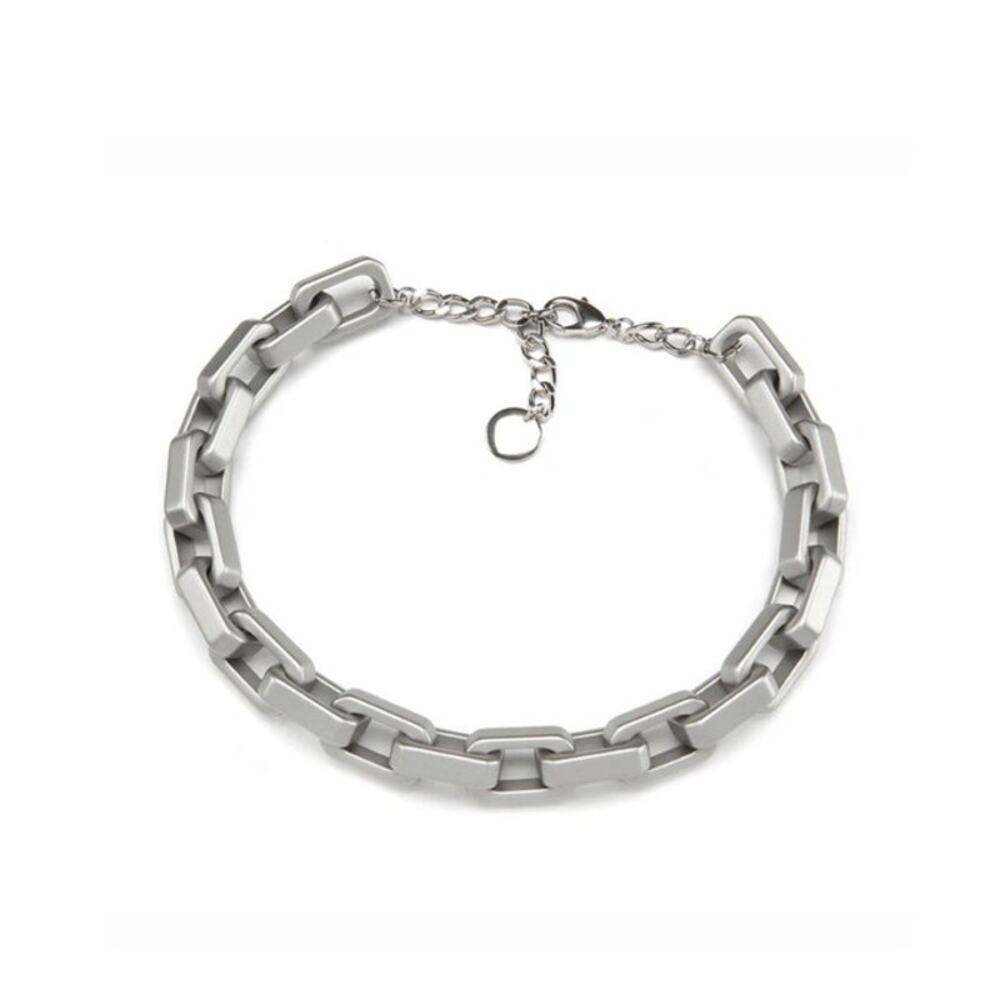 Pono Grazia Barile Necklace by Joan G Silver Italian resin link Statement piece